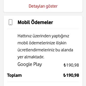 Vodafone Belirsiz Ödeme Tahsilatı.
