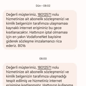 Vodafone Net Ev İnterneti Sebepsiz Kapatıyor