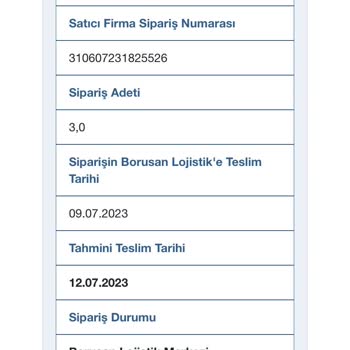 Borusan Lojistik Kargo Teslimi Yapmıyor!