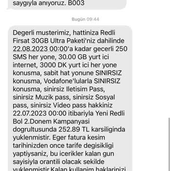 Vodafone 2. Taahhüt Dönemi Haksız Kazanç