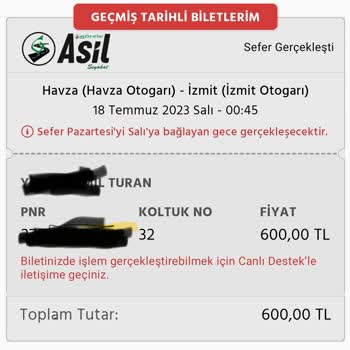 Obilet Para İadem Ve Uğradığım Mağduriyet Gideriliyor.