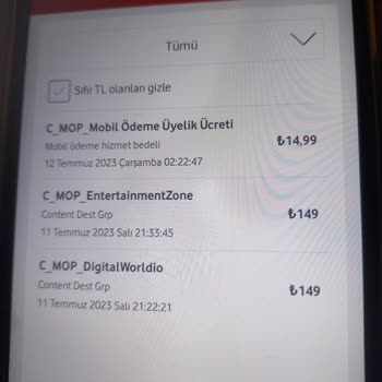 Finans Cosmos Haberim Olmayan Bir Sistem Üzerinden Faturama Yansıtılan Haksiz Ücret