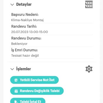 Arçelik Yetkili Servisin Asılsız Gerekçeyle Klima Montaj Talebini İptal Etmesi