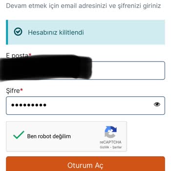 VFS Global Hesap Kilitlendi Yazısı