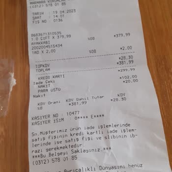 Torex FLO Ayakkabı İnceleme Red Kararı