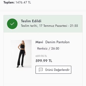 Boyner Teslim Edilmeyen Ürün Teslim Alınmış Gözüküyor