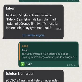 A101 Yanlış Ürün Gönderdi!