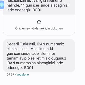 TurkNet Para İadesi Yapılmadı
