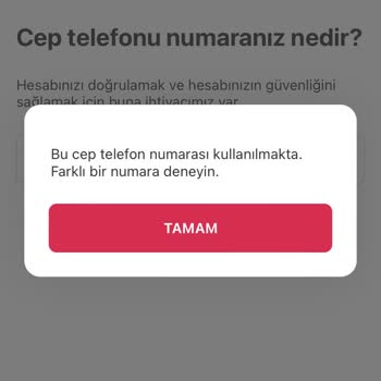 Yemeksepeti Telefon Numarası Kullanılıyor Hatası
