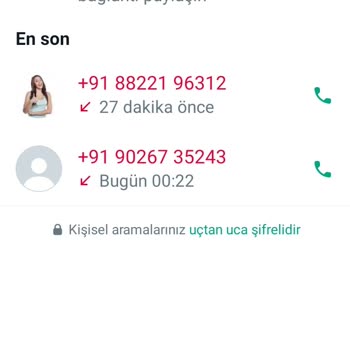 WhatsApp +91 Hindistan Kodlu Numara WhatsApp Arıyor