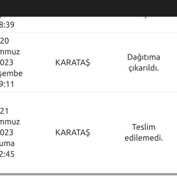 Yurtiçi Kargo Gaziantep Karataş Şubesi Ve Yine Teslim Edilemeyen Kargo