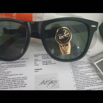 Atasun Rayban Gözlük Geçersiz Garanti Belgesi
