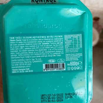 Tahsildaroğlu İnek Peyniri Koku Problemi