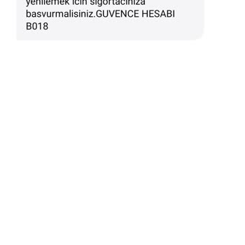 Güvence Hesabı Alakam Olmayan Bir SMS Alakam Olmayan Bir İçerik