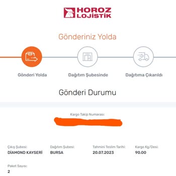 Horoz Lojistik Ürünüm Teslim Edilmemesi