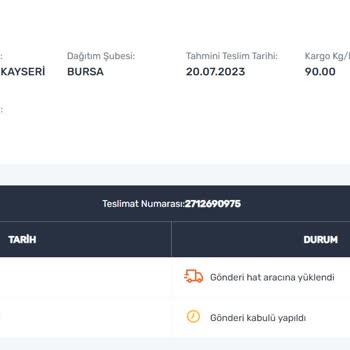 Horoz Lojistik Ürünüm Teslim Edilmemesi