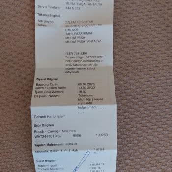 Bosch'un Baştan Savma Hizmeti.