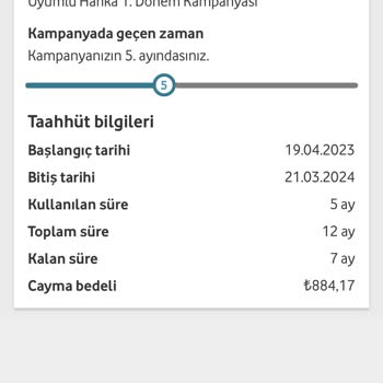 Vodafone Cayma Bedelinin Arttırılması Ve Temsilci Mağduriyeti Hk.