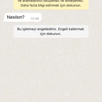 WhatsApp Bilinmeyen Numaradan Gelen Mesaj