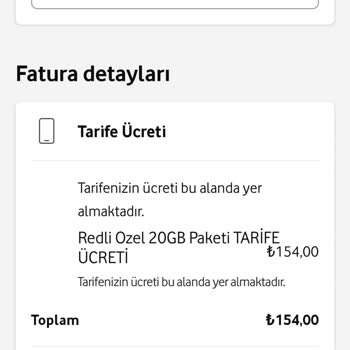 Vodafone Fatura Aşımı Diyor, Kullanmadığım Halde Ödemem Artıyor