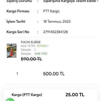 Sademce Butik Paramı Aldı Ürünümü Göndermedi