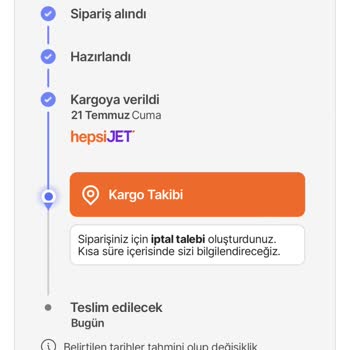 hepsiJET Teslimat Sürekli Geçiyor