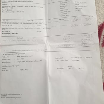 Lenovo Bilgisayar Arızası Ve Firmanın İnsanları Sürekli Mağdur Etmesi