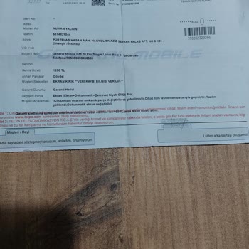 General Mobile Servis Hatası, Kendi Hatasını Bana Yıkmaya Çalıştı