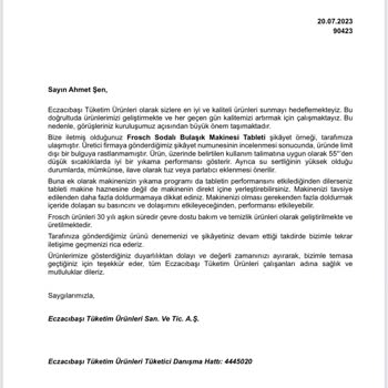 Frosch Ayıplı Ürün Hakkında