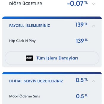 Turkcell Fazla Fatura Ücreti