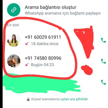 WhatsApp'tan +91 Kodlu Numara Arıyor
