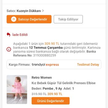 Trendyol Para İadesi Gerçekleşmedi