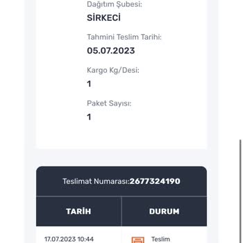 Trendyol Satıcısı Ürünümü Kargoya Vermedi