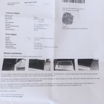 Lenovo Bilgisayar Lenovo Servis Mağduriyeti