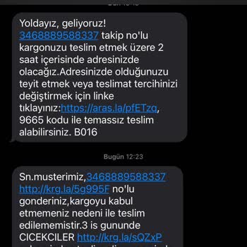 Kargoyu Teslim Etmeyen Aras Kargo Çiçekçiler Şube