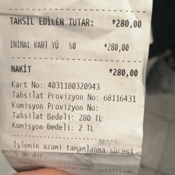 İninal Param Yükledim Gelmedi