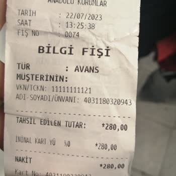 İninal Param Yükledim Gelmedi