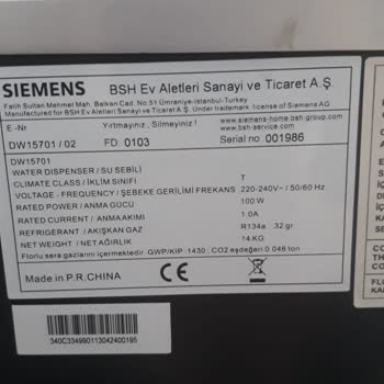 Siemens Ev Aletleri Arızalı Ürünün Değişim Yapılmaması