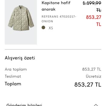 Mango Ürün Teslim Etmedi Ama Teslim Edilmiş Gibi Ücretimi İade Etmedi.