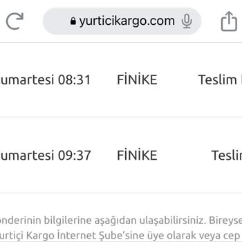 Yurtiçi Kargo Adrese Teslim Edilmeyen Ürünler