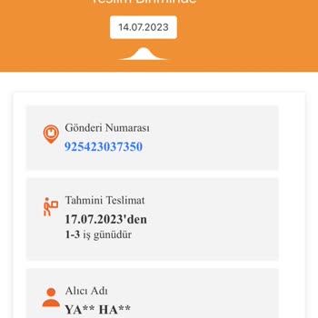 MNG Kargo Ürünün Şube De Bekliyor Olması