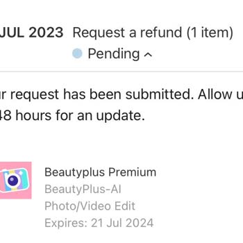 BeautyPlus İzinsiz Abonelik Oluşturulması Ve Hesabımdan Para Çekilmesi