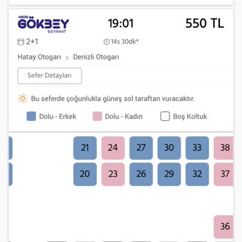 Obilet Koltuğumun Yeri Bilgim Olmadan Değiştirildi