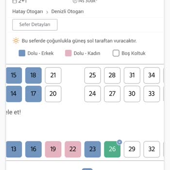 Obilet Koltuğumun Yeri Bilgim Olmadan Değiştirildi
