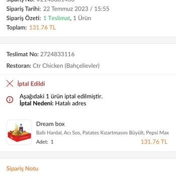 Trendyol Yemek Siparişimi Getirmediği Gibi Ücret İademi De Yapmadı!