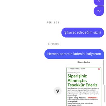 Sademce Instagram'dan Aldığım Ürün Gelmedi