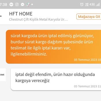 Trendyol Hft Hom Firması Ürünümü Teslim Etmedi
