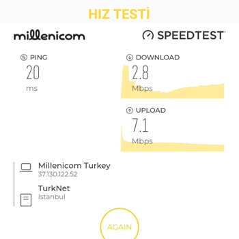 Millenicom Pişmanlıktır 100 Mbps Yerine 2 Mbps