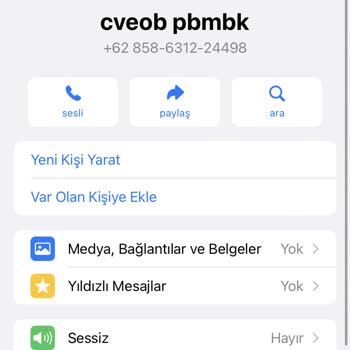 WhatsApp Bilinmeyen Numaradan Mesaj Aldım