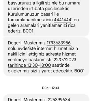 Türk Telekom Zamanında İnternet Nakil İşlemlerinde Hizmet Veremiyor.